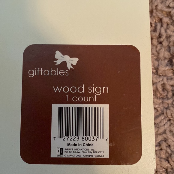 Family wooden sign hanging display decor home hold beige neutral Earth tone - Picture 3 of 3